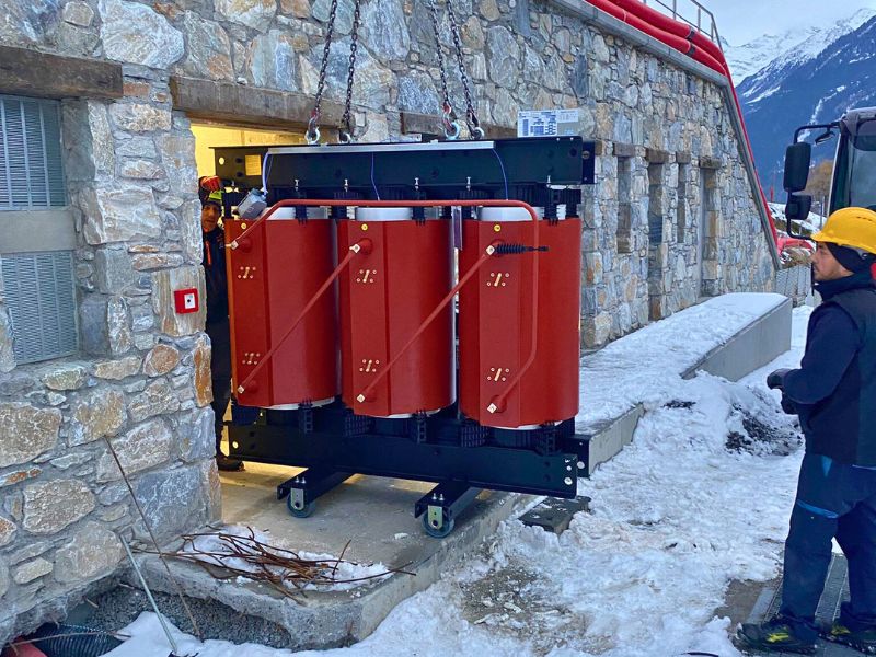 trasformatore in resina Power Europe viene montato per le olimpiadi Milano Cortina 2026